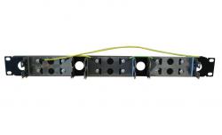 TLD1U Six Krone baseboard holder 19", 1U not recessed  